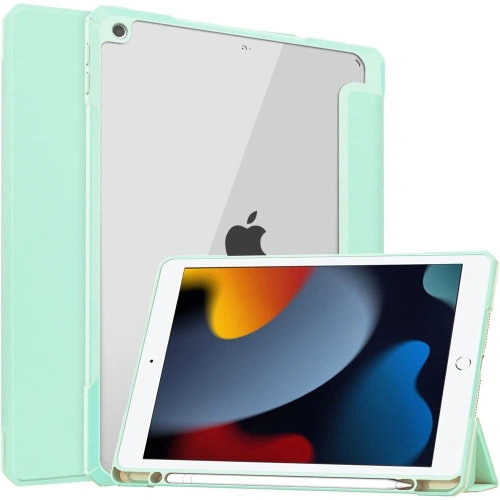 Kup Bizon Case Tab Clear Matt Apple iPad 9/8/7 10.2 2021/2020/2019 menta - BIZ53 - {ean13} - Sklep Home Screen