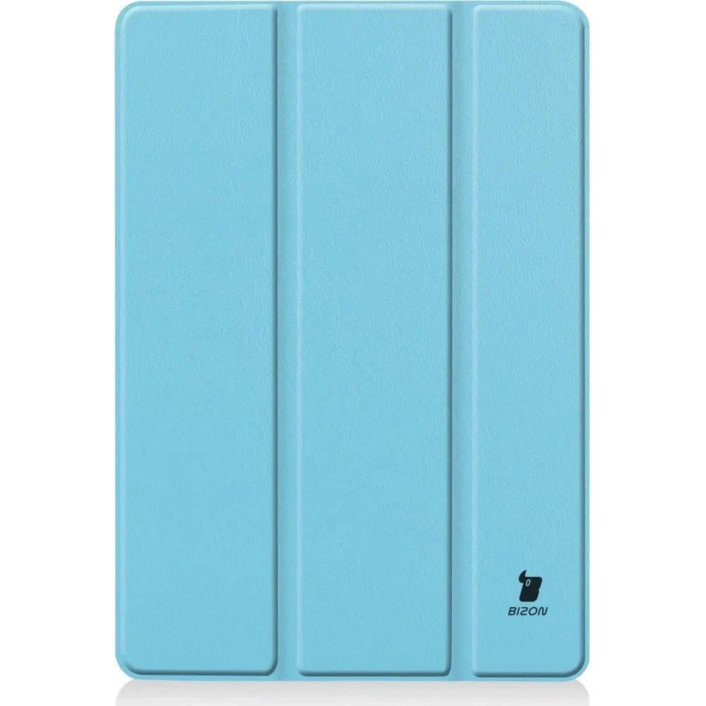 Etui Bizon Case Tab Croc do Apple iPad 9/8/7 10.2 2021/2020/2019 błękitne