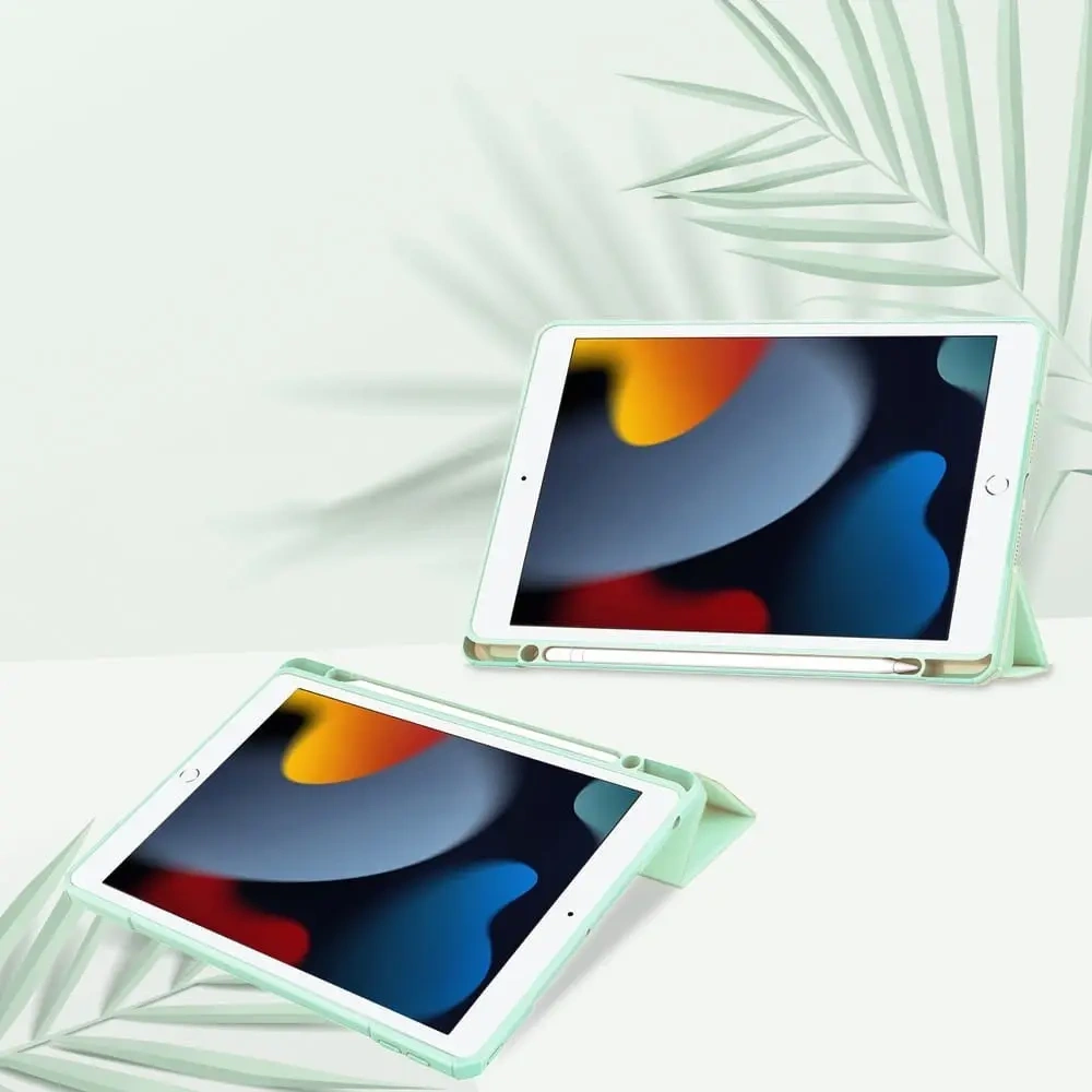 Etui Bizon Case Tab Clear Matt do Apple iPad 9/8/7 10.2 2021/2020/2019 miętowe