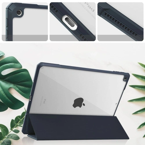Kup Bizon Case Tab Clear Matt Apple iPad 9/8/7 10.2 2021/2020/2019 albastru marin - BIZ54 - {ean13} - Sklep Home Screen