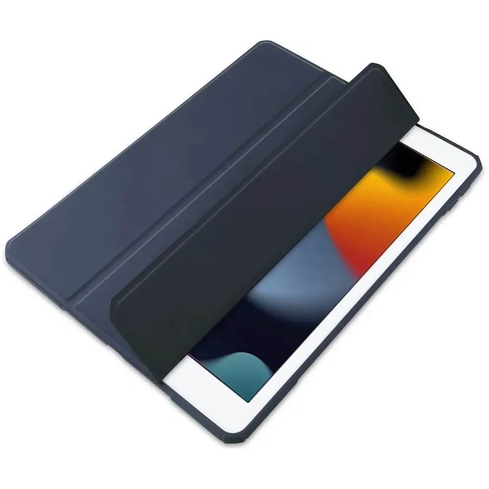 Etui Bizon Case Tab Clear Matt do Apple iPad 9/8/7 10.2 2021/2020/2019 granatowe