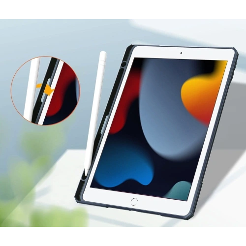 Kup Bizon Case Tab Clear Matt Apple iPad 9/8/7 10.2 2021/2020/2019 albastru marin - BIZ54 - {ean13} - Sklep Home Screen
