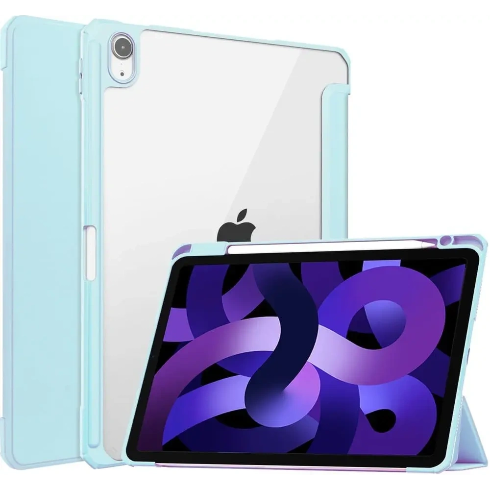 Etui Bizon Case Tab Clear Matt do Apple iPad Air 6 / Air 5 / Air 4 / iPad Pro 11 2018 błękitne