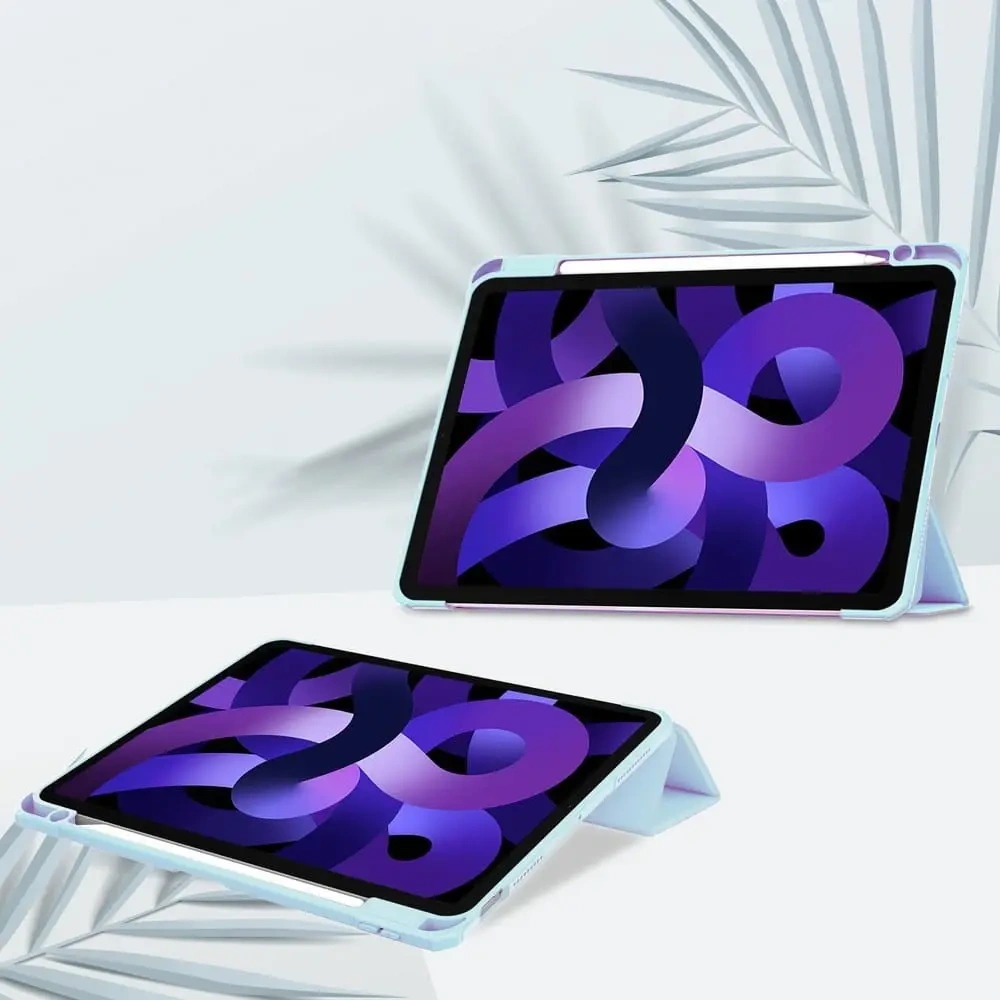 Etui Bizon Case Tab Clear Matt do Apple iPad Air 6 / Air 5 / Air 4 / iPad Pro 11 2018 błękitne