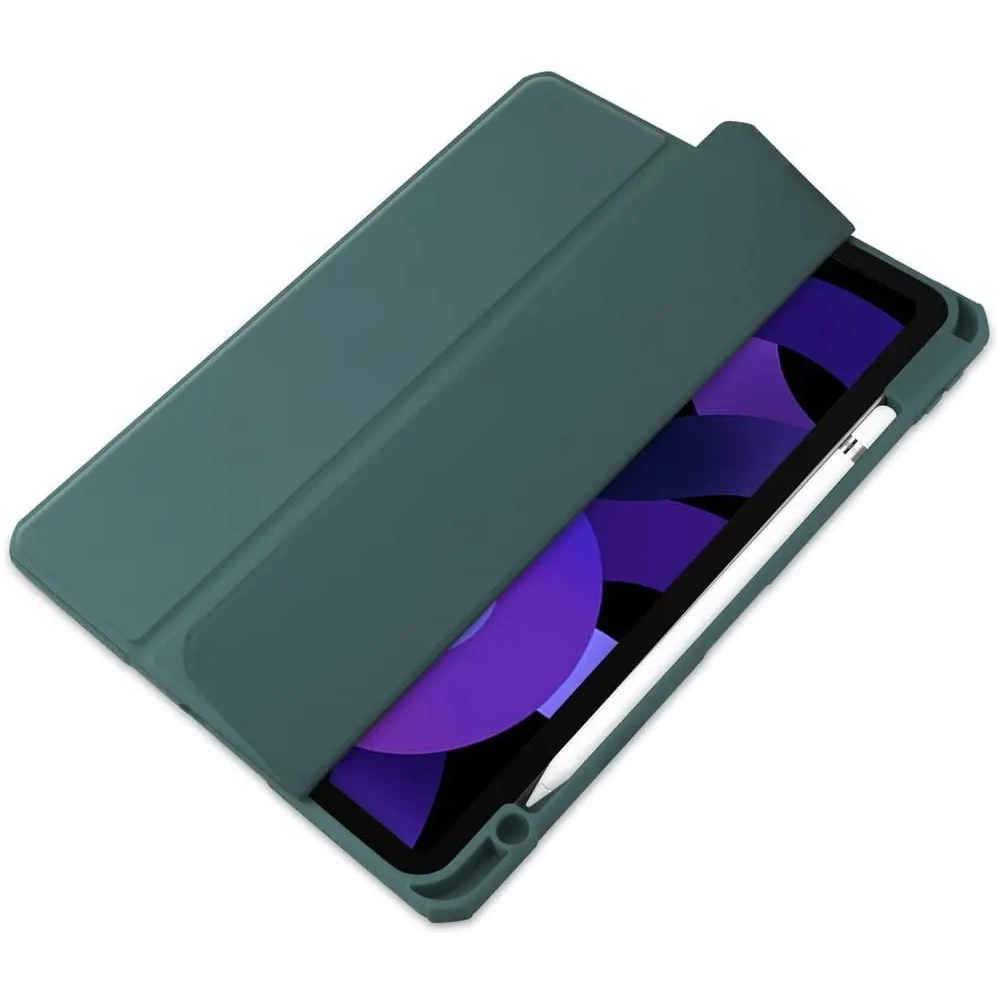 Etui Bizon Case Tab Clear Matt do Apple iPad Air 6 / Air 5 / Air 4 / iPad Pro 11 2018 ciemnozielone