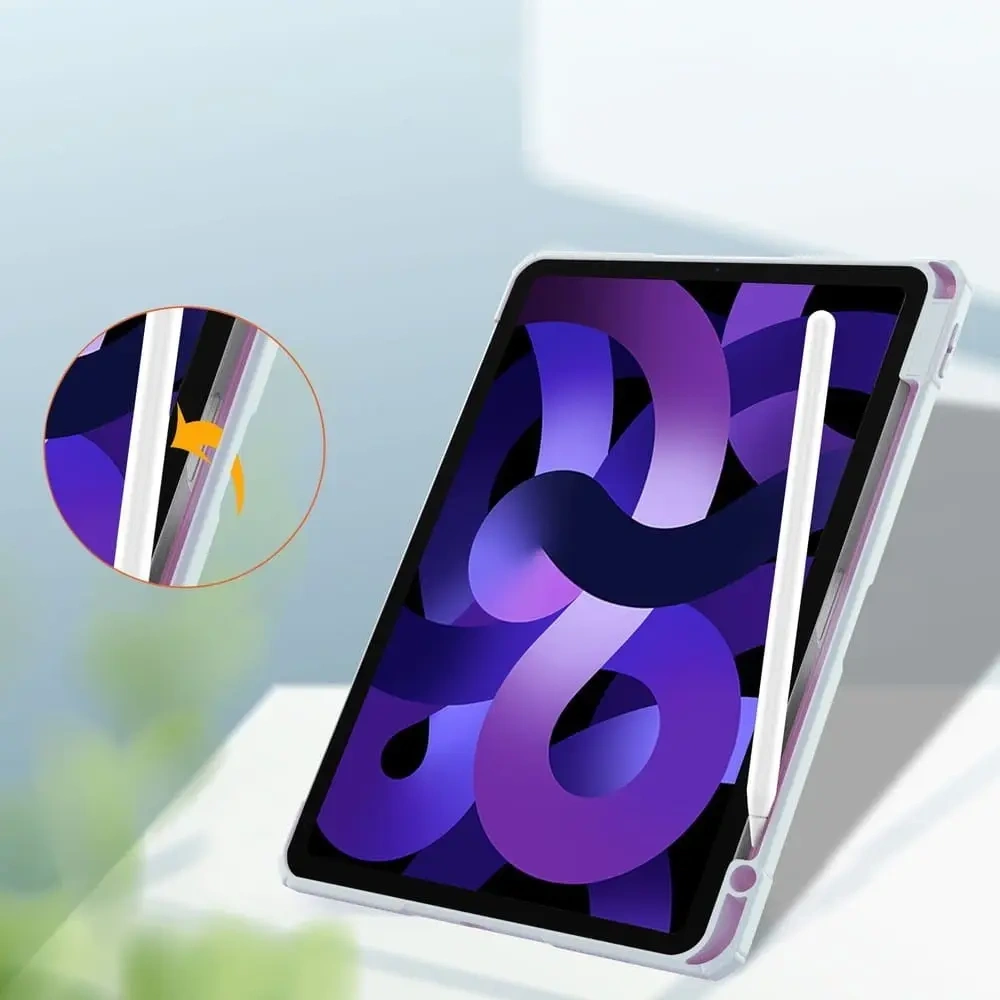 Etui Bizon Case Tab Clear Matt do Apple iPad Air 6 / Air 5 / Air 4 / iPad Pro 11 2018 błękitne