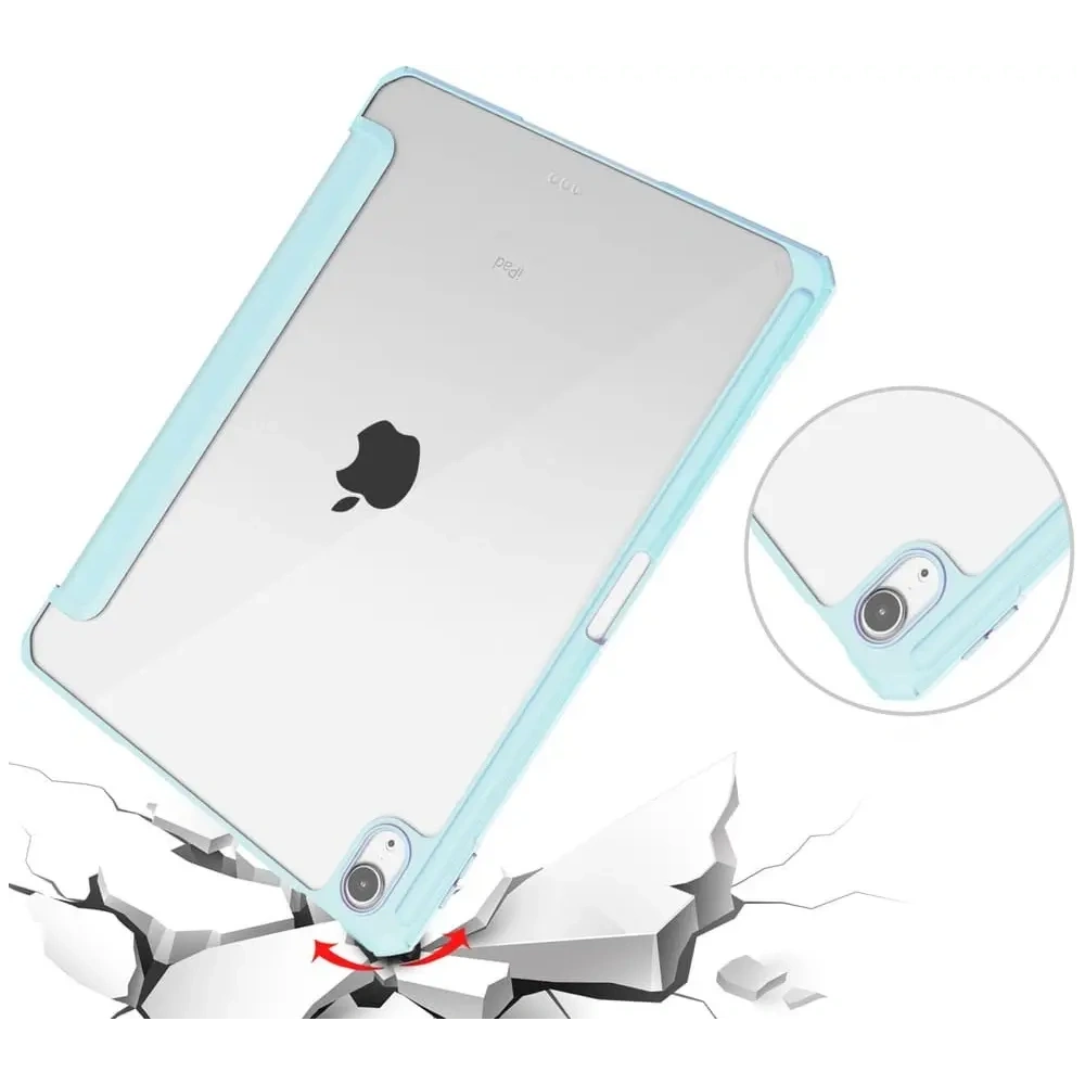 Etui Bizon Case Tab Clear Matt do Apple iPad Air 6 / Air 5 / Air 4 / iPad Pro 11 2018 błękitne