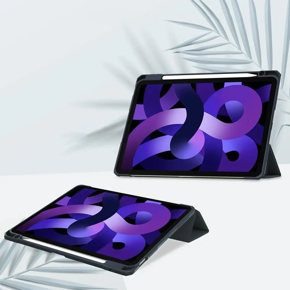 Etui Bizon Case Tab Clear Matt do Apple iPad Air 6 / Air 5 / Air 4 / iPad Pro 11 2018 granatowe