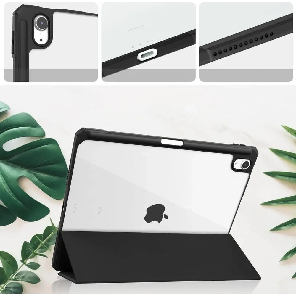 Etui Bizon Case Tab Clear Matt do Apple iPad Air 6 / Air 5 / Air 4 / iPad Pro 11 2018 czarne