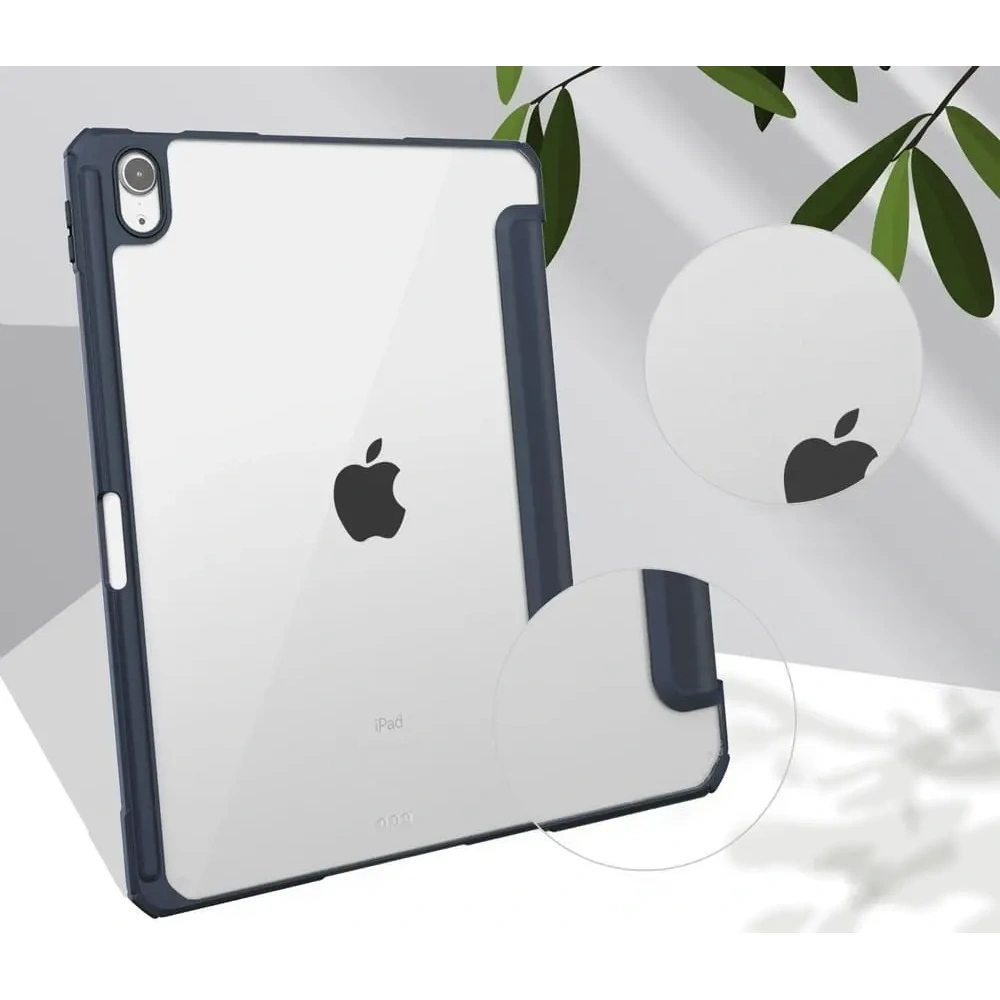 Etui Bizon Case Tab Clear Matt do Apple iPad Air 6 / Air 5 / Air 4 / iPad Pro 11 2018 granatowe
