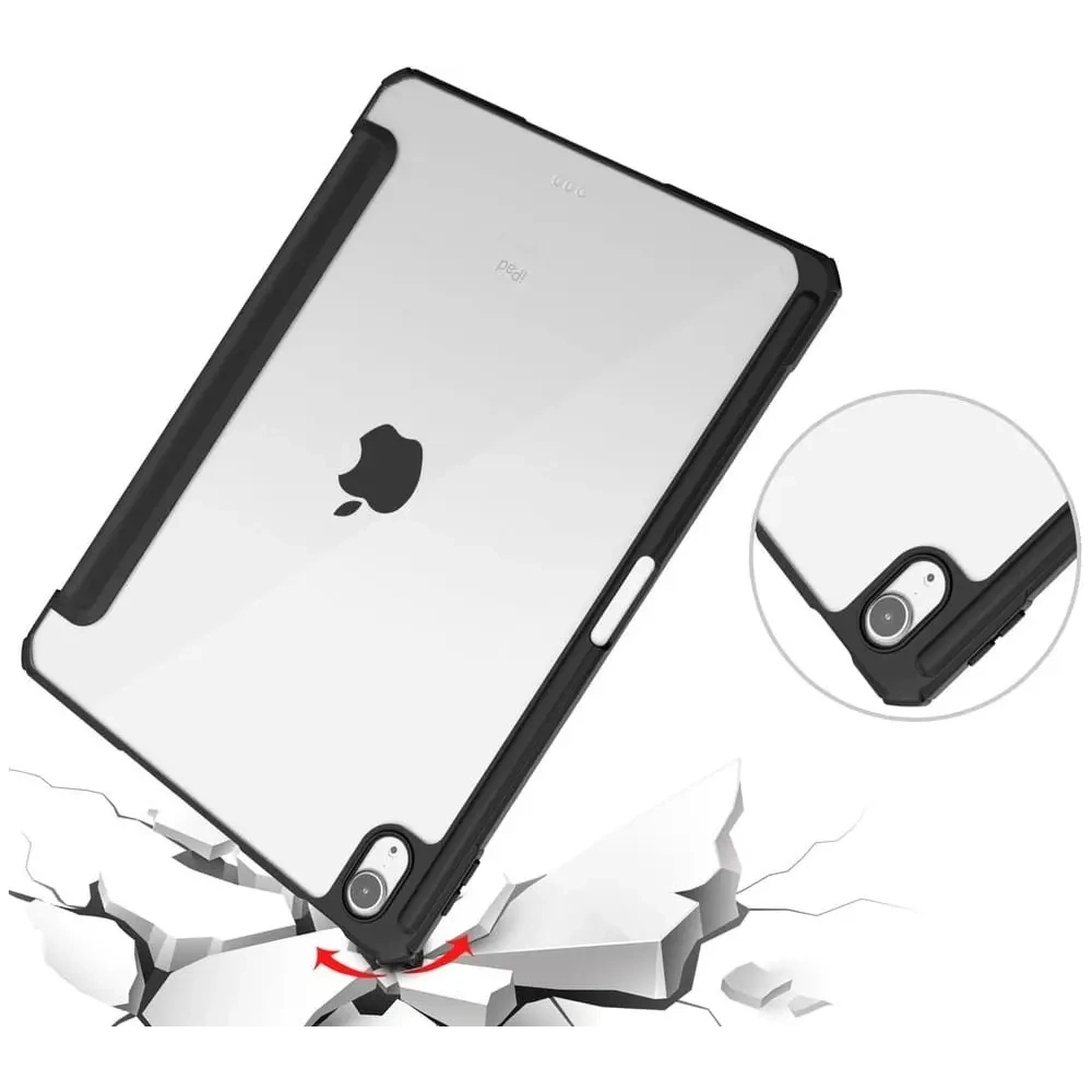 Etui Bizon Case Tab Clear Matt do Apple iPad Air 6 / Air 5 / Air 4 / iPad Pro 11 2018 czarne