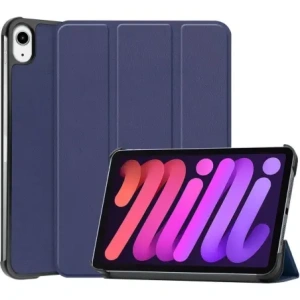 Kup Bizon Case Tab Croc Apple iPad Mini (A17 Pro) 2024 / iPad Mini 6 2021 sötétkék - BIZ63 - {ean13} - Sklep Home Screen