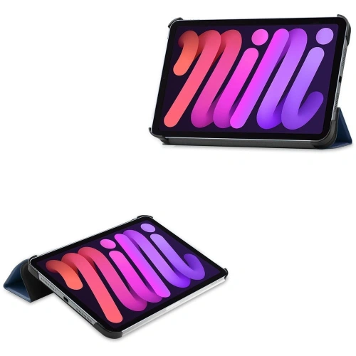 Kup Etui Bizon Case Tab Croc do Apple iPad Mini (A17 Pro) 2024 / iPad Mini 6 2021 granatowe - BIZ63 - {ean13} - Sklep Home Screen