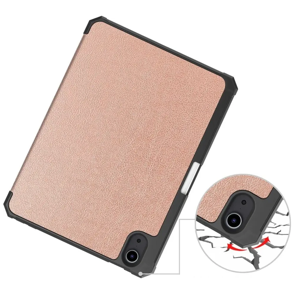 Etui Bizon Case Tab Lizard do Apple iPad Mini (A17 Pro) 2024 / iPad Mini 6 2021 różowozłote