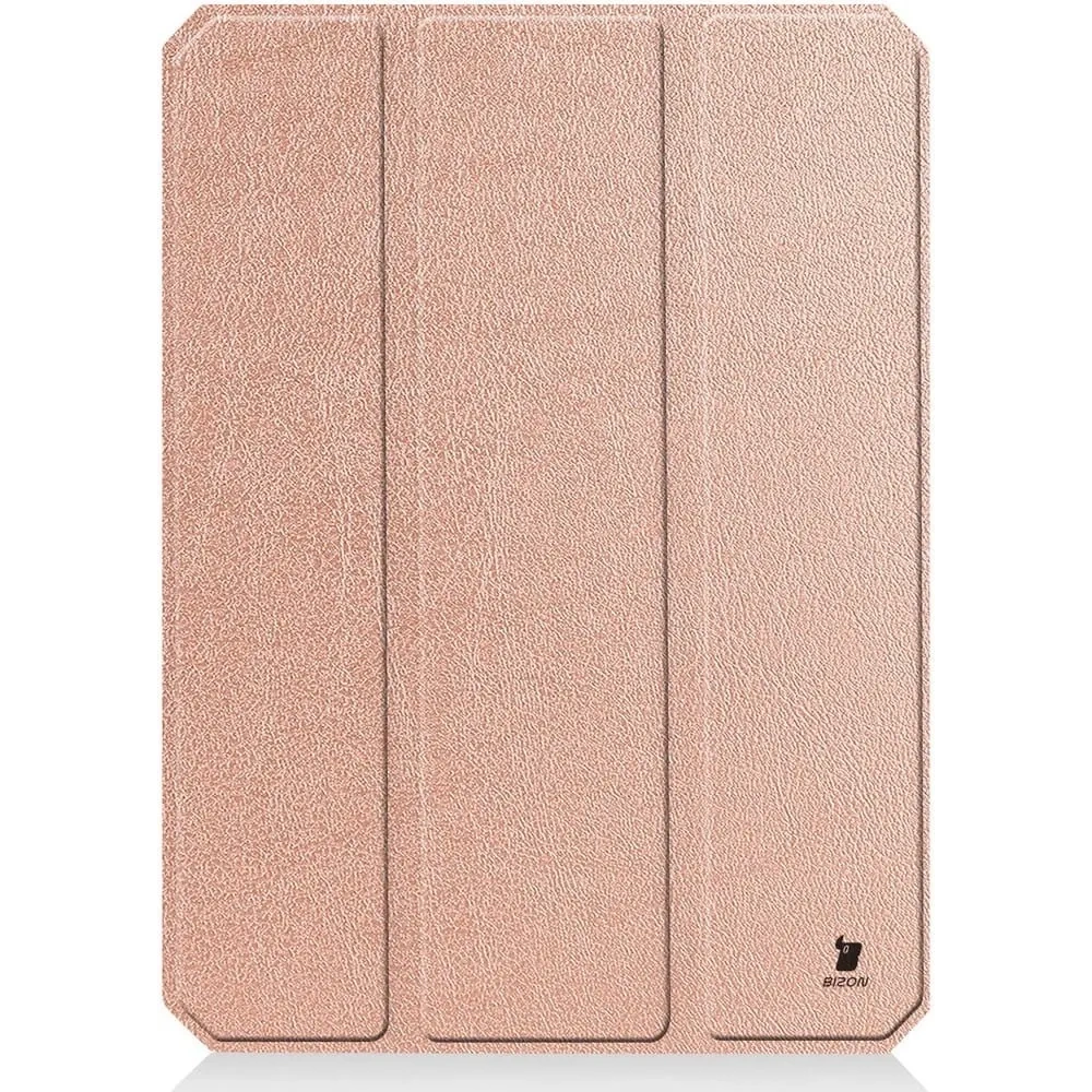 Etui Bizon Case Tab Lizard do Apple iPad Mini (A17 Pro) 2024 / iPad Mini 6 2021 różowozłote