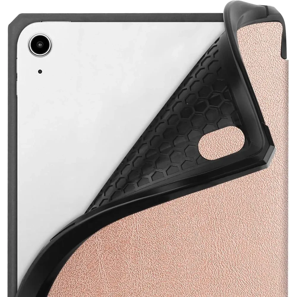 Etui Bizon Case Tab Lizard do Apple iPad Mini (A17 Pro) 2024 / iPad Mini 6 2021 różowozłote