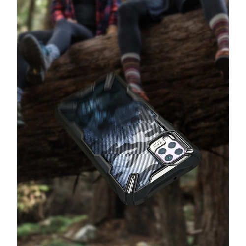 Kup Etui Ringke Fusion-X Huawei P40 Pro Camo (Moro) Black - RGK1147MOB - {ean13} - Sklep Home Screen
