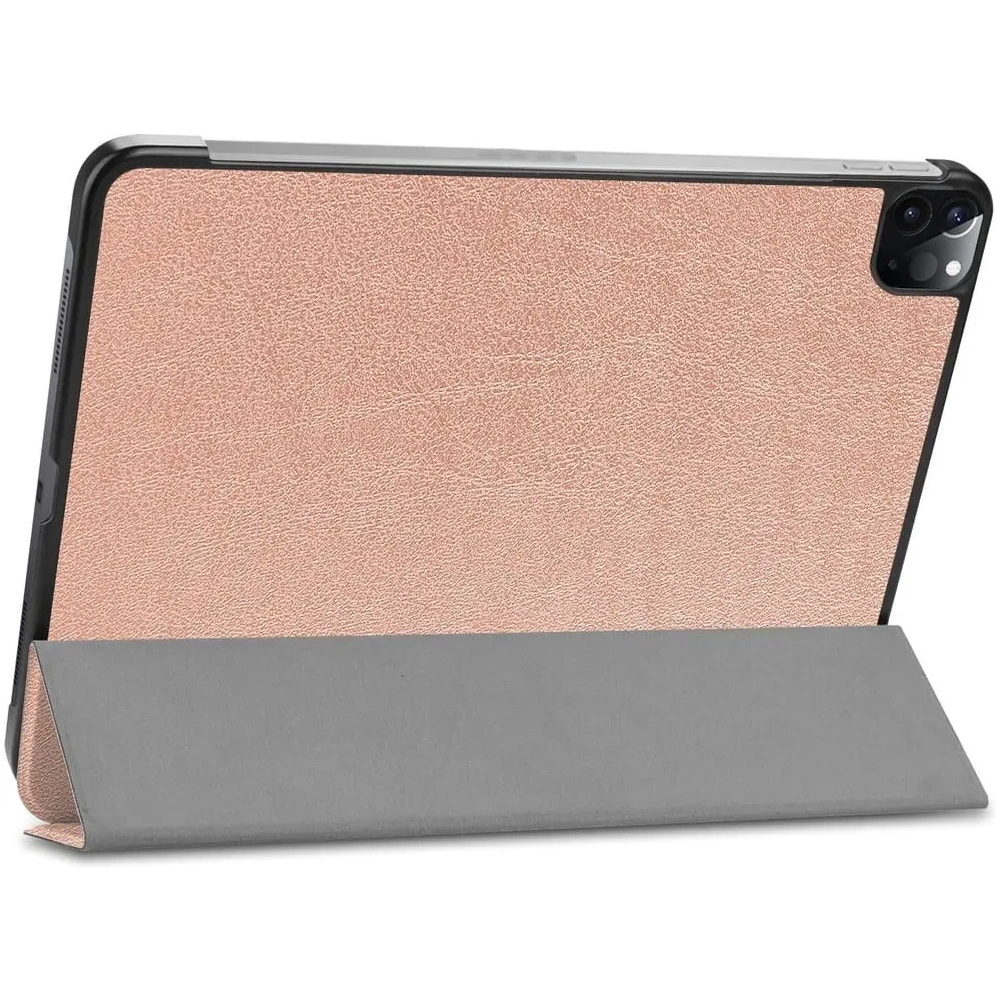 Etui Bizon Case Tab Croc do Apple iPad Pro 11 2022/2021/2020/2018 różowozłote