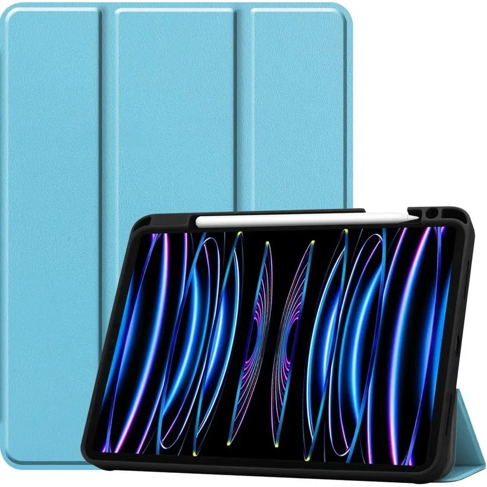 Etui Bizon Case Tab Lizard do Apple iPad Pro 11 2022/2021/2020/2018 błękitne