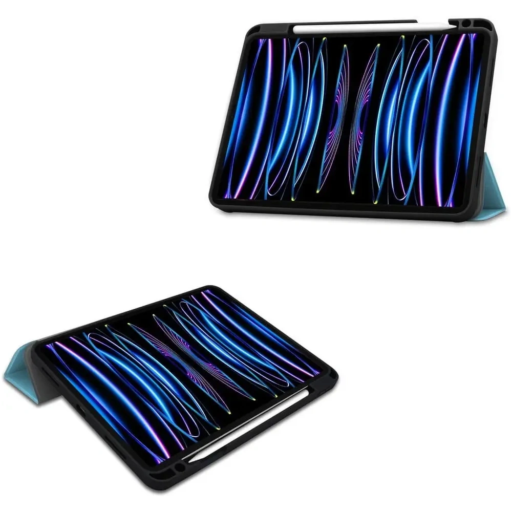 Etui Bizon Case Tab Lizard do Apple iPad Pro 11 2022/2021/2020/2018 błękitne