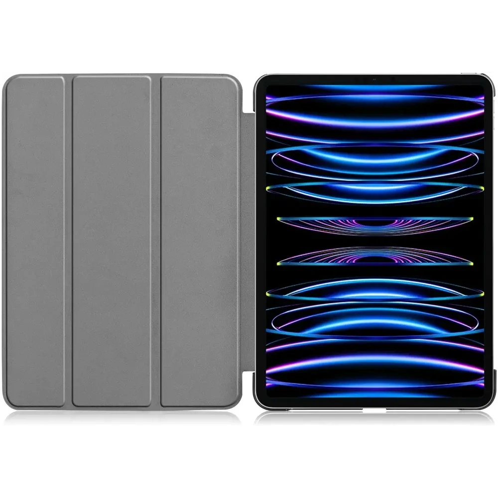 Etui Bizon Case Tab Croc do Apple iPad Pro 11 2022/2021/2020/2018 ciemnofioletowe