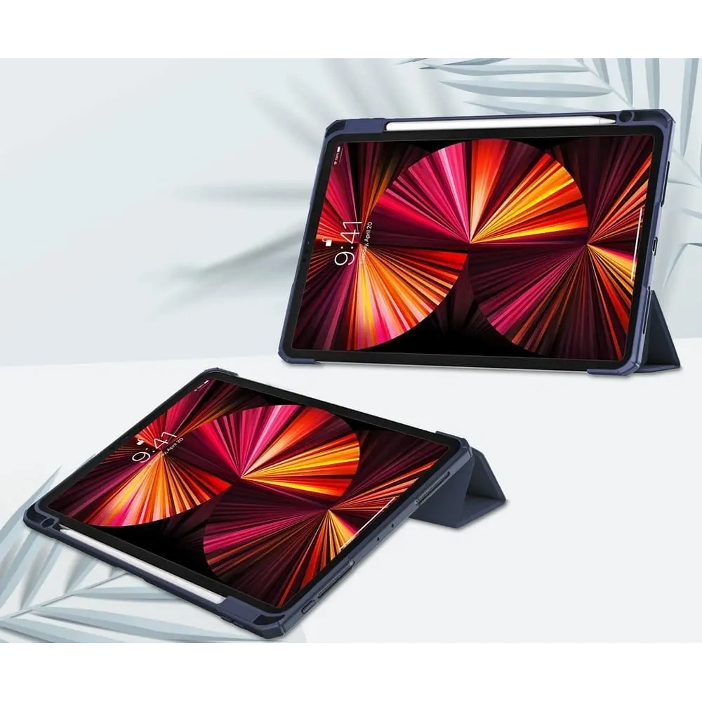 Etui Bizon Case Tab Clear Matt do Apple iPad Pro 11 2022/2021/2020/2018 granatowe