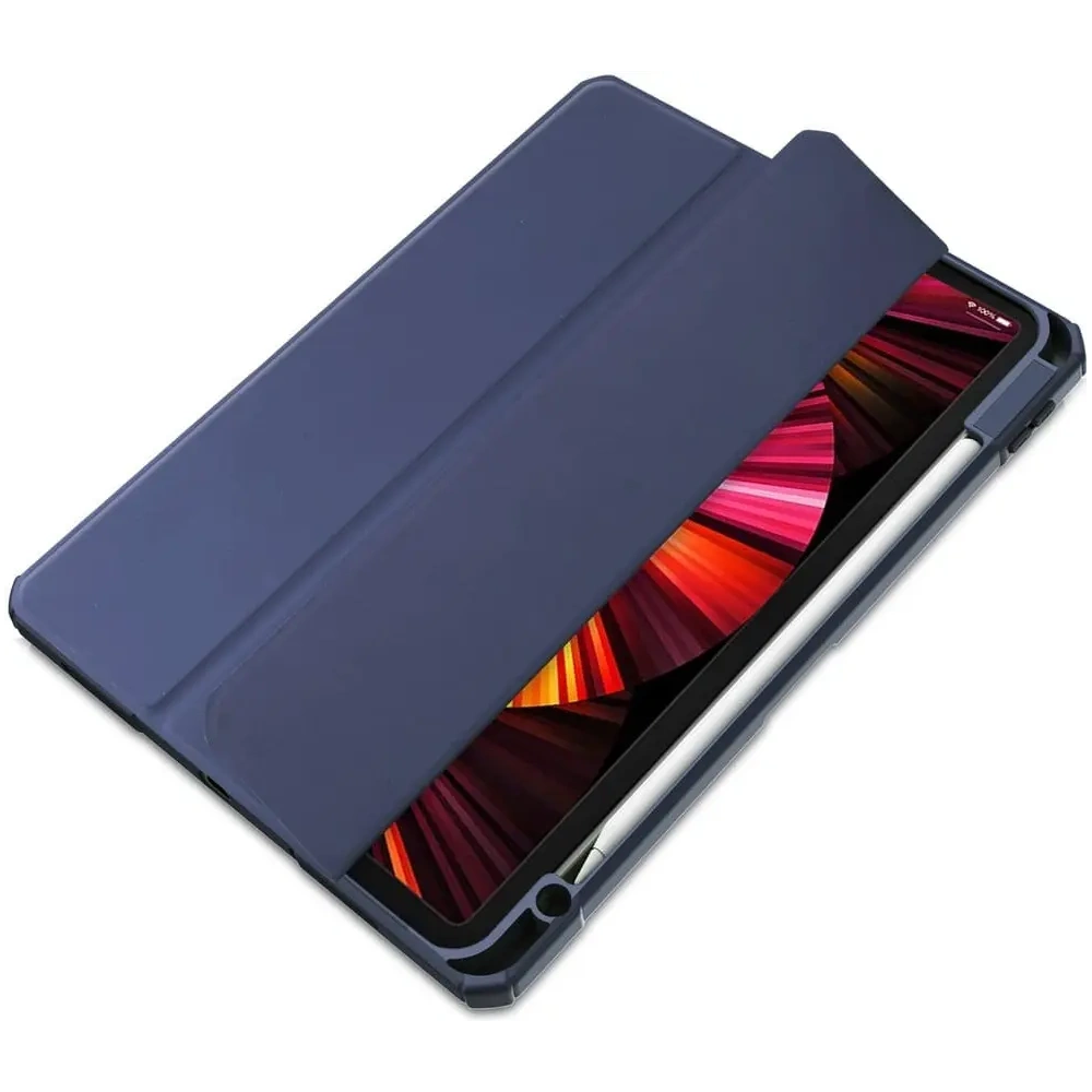 Etui Bizon Case Tab Clear Matt do Apple iPad Pro 11 2022/2021/2020/2018 granatowe