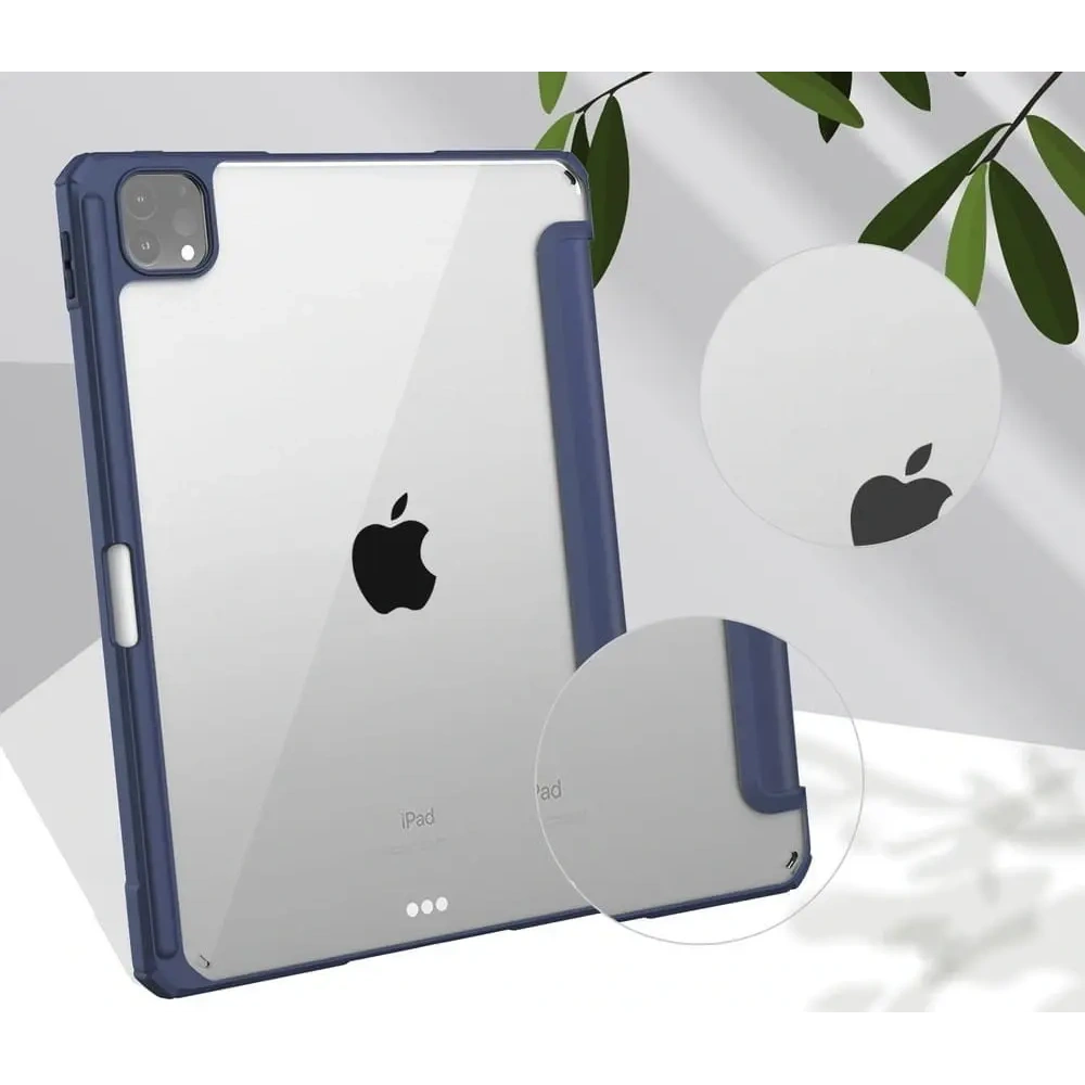 Etui Bizon Case Tab Clear Matt do Apple iPad Pro 11 2022/2021/2020/2018 granatowe