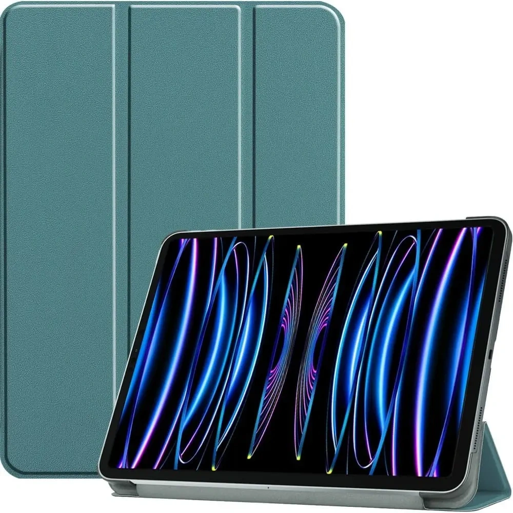 Etui Bizon Case Tab Croc do Apple iPad Pro 11 2022/2021/2020/2018 ciemnozielone