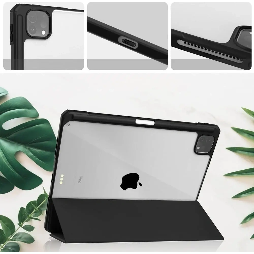 Etui Bizon Case Tab Clear Matt do Apple iPad Pro 11 2022/2021/2020/2018 czarne