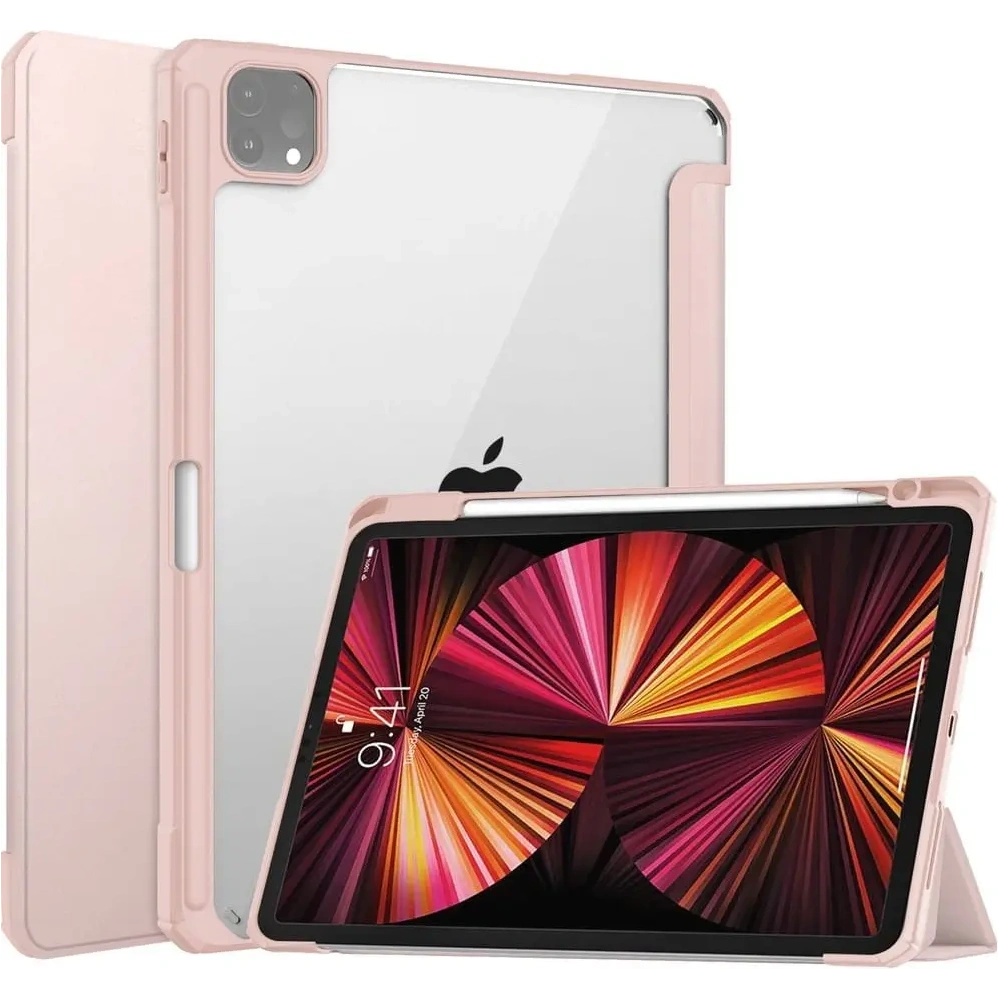 Etui Bizon Case Tab Clear Matt do Apple iPad Pro 11 2022/2021/2020/2018 różowozłote