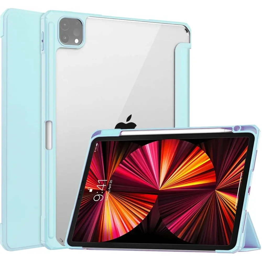 Etui Bizon Case Tab Clear Matt do Apple iPad Pro 11 2022/2021/2020/2018 błękitne