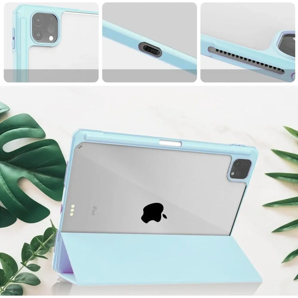 Etui Bizon Case Tab Clear Matt do Apple iPad Pro 11 2022/2021/2020/2018 błękitne