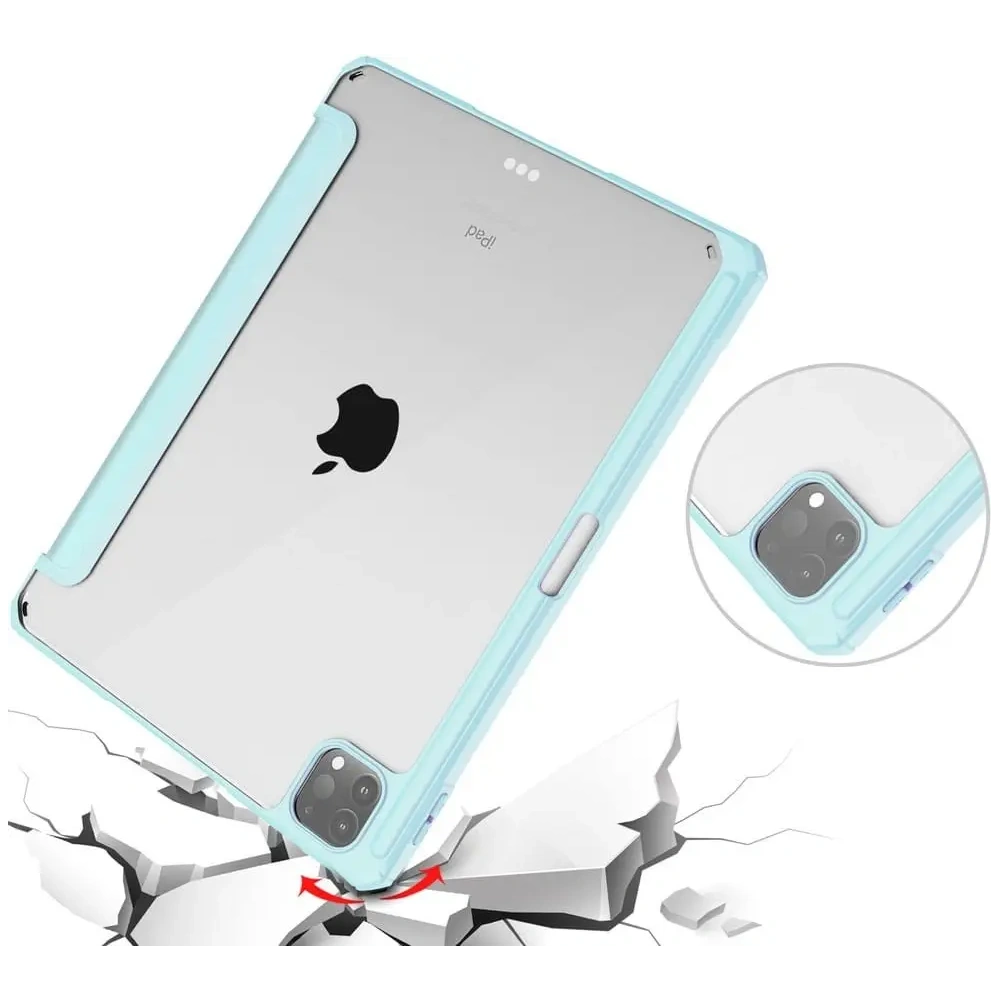 Etui Bizon Case Tab Clear Matt do Apple iPad Pro 11 2022/2021/2020/2018 błękitne