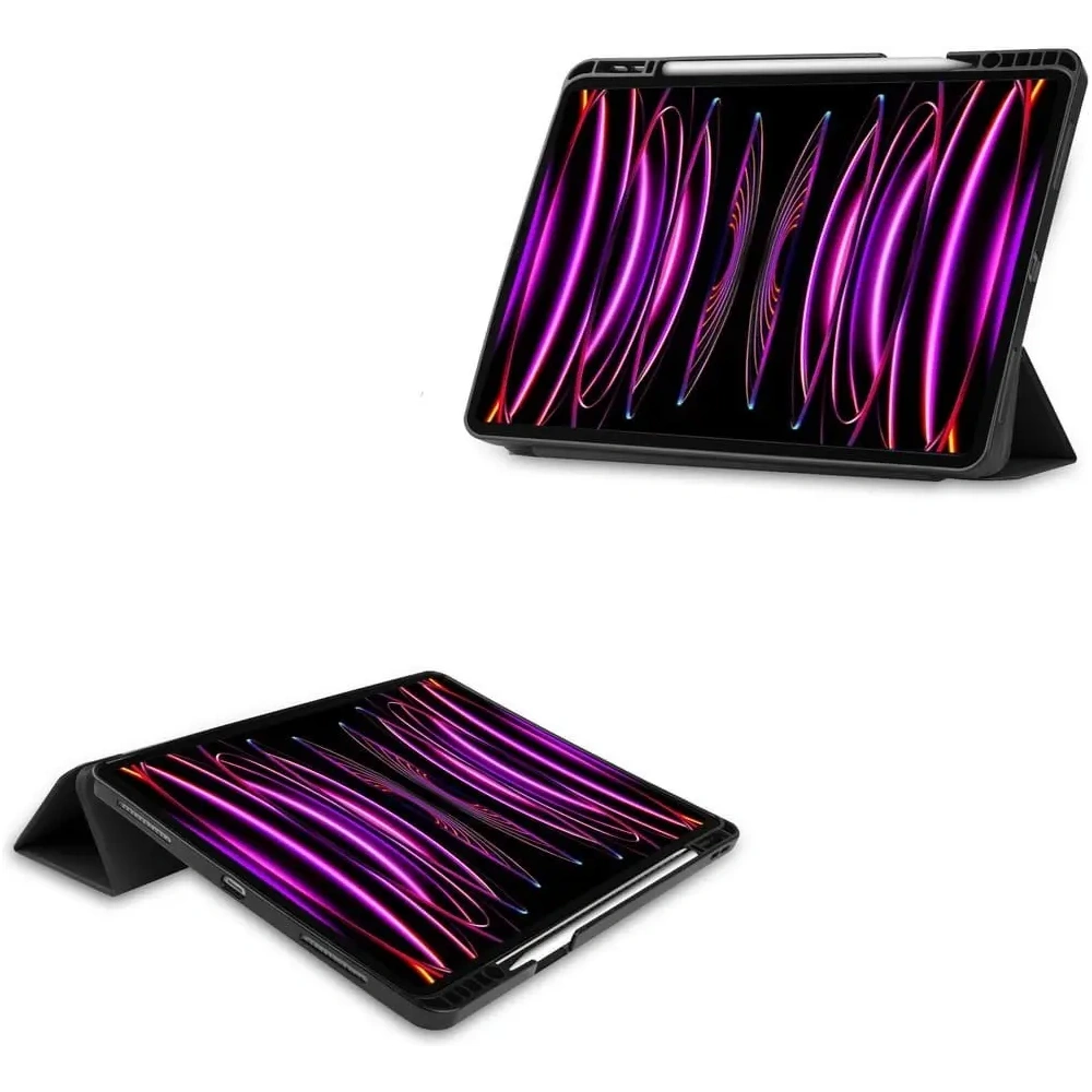 Etui Bizon Case Tab Lizard do Apple iPad Pro 12.9 2022/2021/2020/2018 czarne