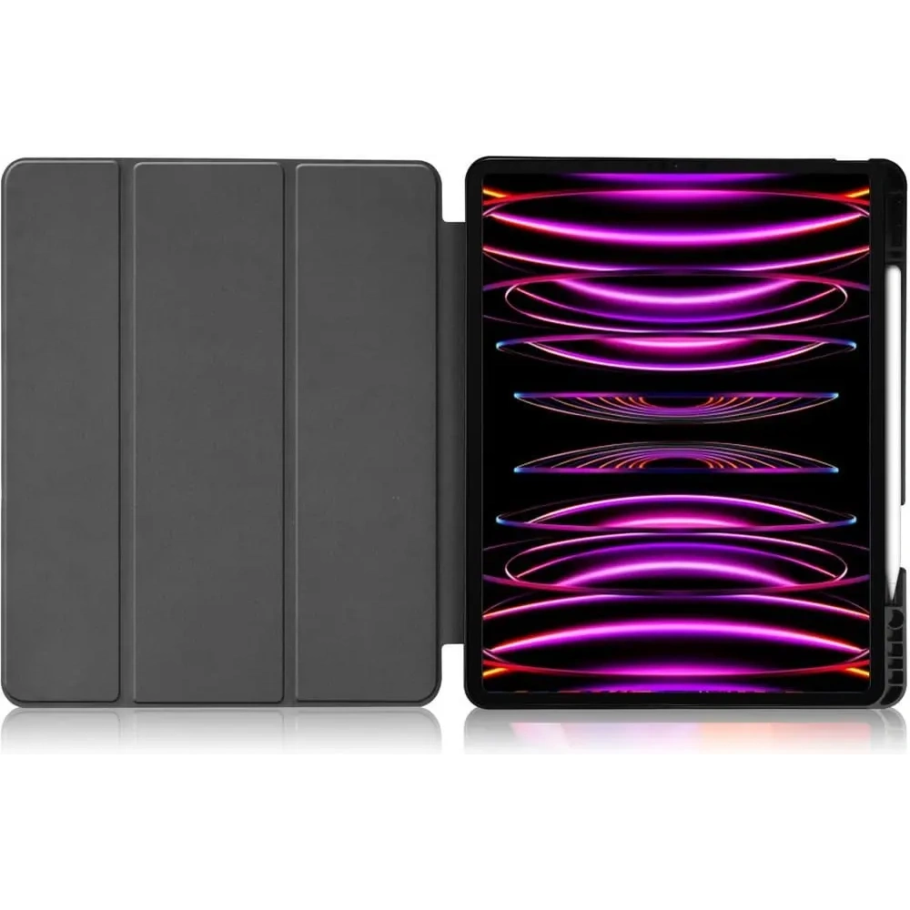 Etui Bizon Case Tab Lizard do Apple iPad Pro 12.9 2022/2021/2020/2018 ciemnozielone