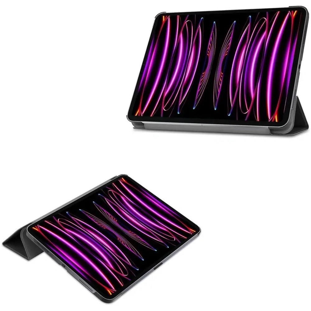 Etui Bizon Case Tab Croc do Apple iPad Pro 12.9 2022/2021/2020/2018 czarne