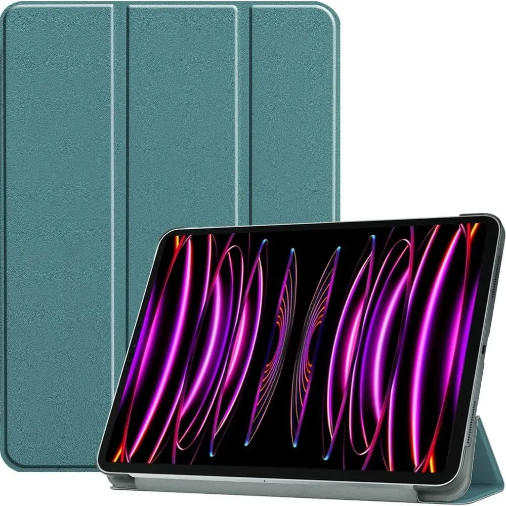 Etui Bizon Case Tab Croc do Apple iPad Pro 12.9 2022/2021/2020/2018 ciemnozielone