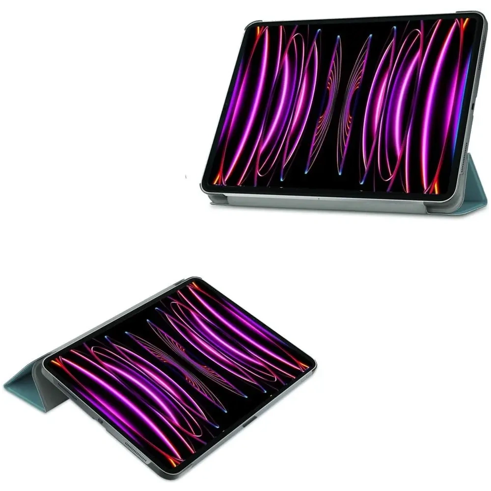 Etui Bizon Case Tab Croc do Apple iPad Pro 12.9 2022/2021/2020/2018 ciemnozielone