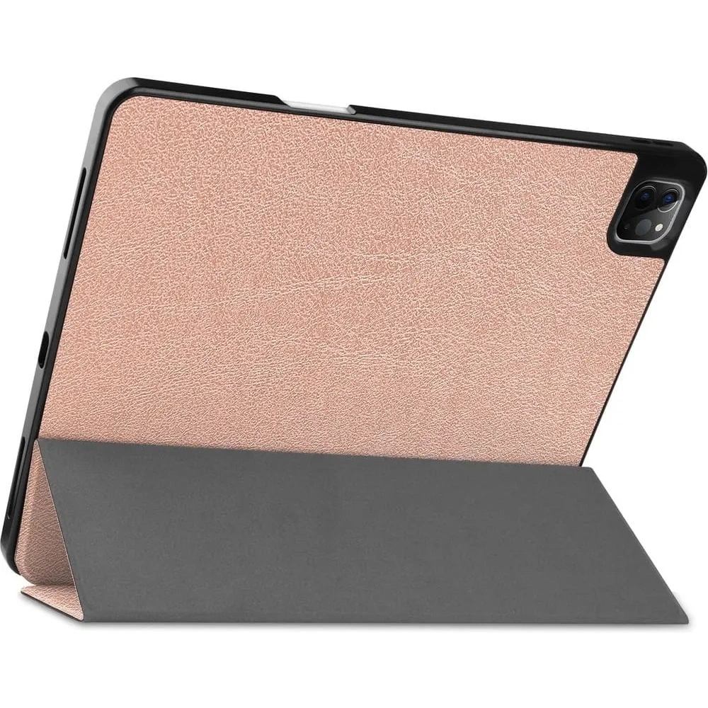 Etui Bizon Case Tab Lizard do Apple iPad Pro 12.9 2022/2021/2020/2018 różowozłote