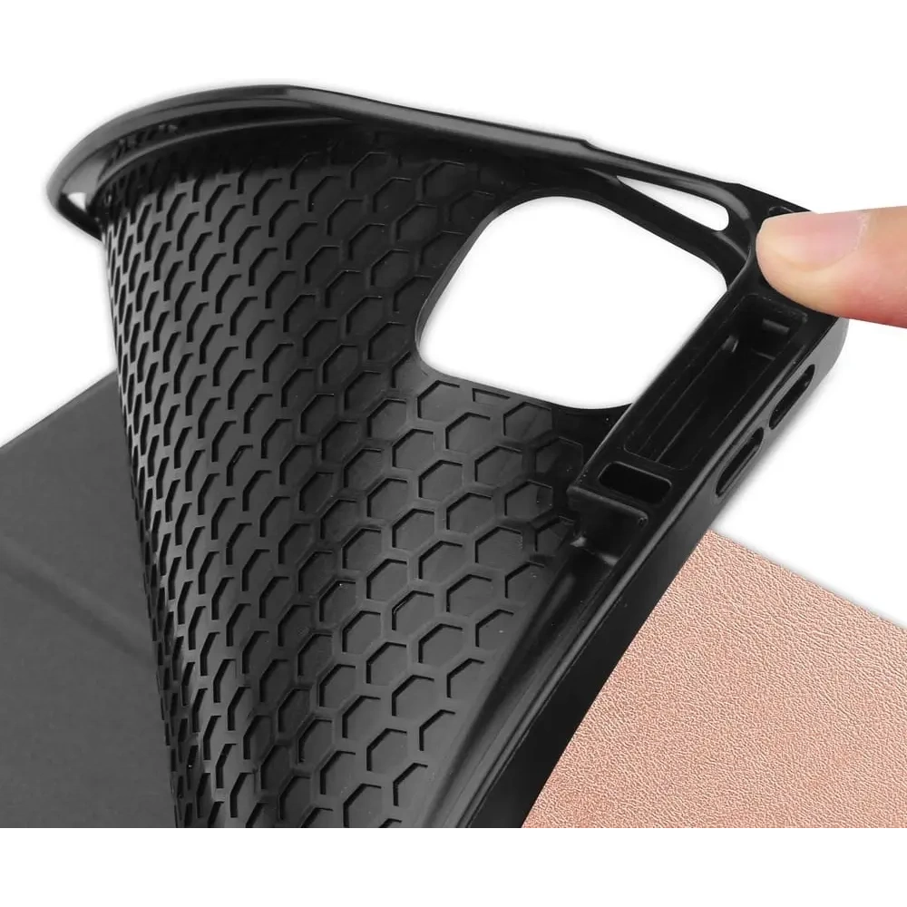 Etui Bizon Case Tab Lizard do Apple iPad Pro 12.9 2022/2021/2020/2018 różowozłote