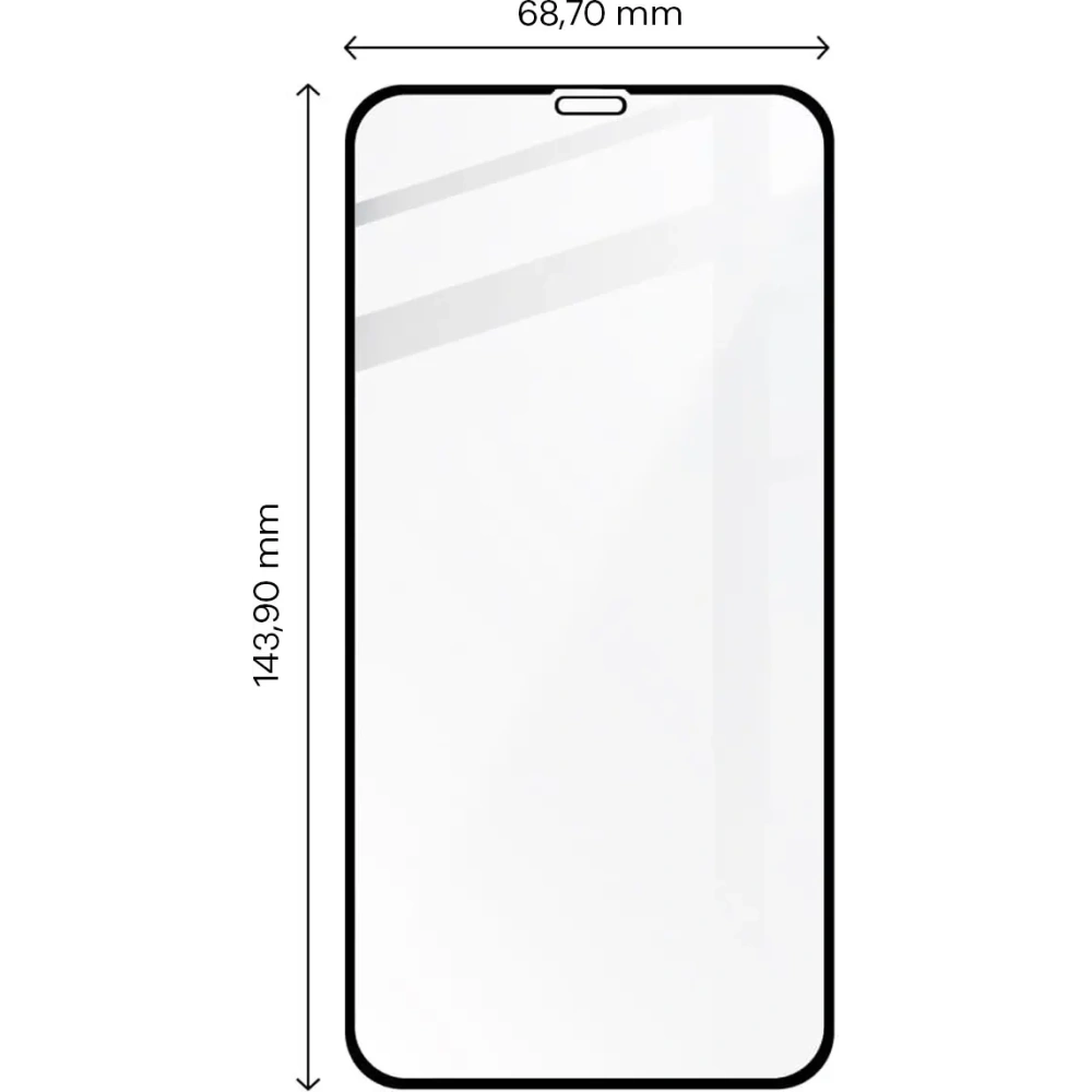 Szkło hartowane Bizon Glass Edge do Apple iPhone 11 / XR czarne