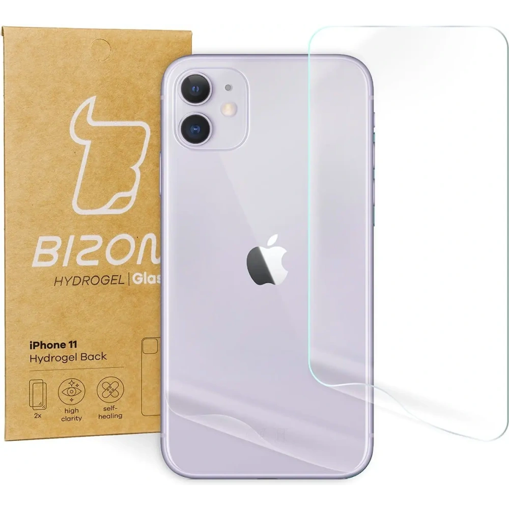 Folia hydrożelowa na tył Bizon Glass Hydrogel Apple iPhone 11 [2 PACK]