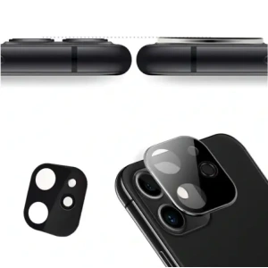 Bizon Glas Klarglas gehärtetes Glas - 3 Stück. + Linsenglas Apple iPhone 11