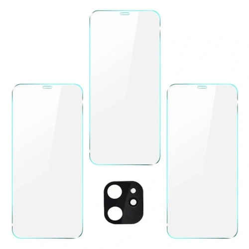 Kup Bizon Glass Átlátszó edzett üveg - 3 db. + lencse üveg Apple iPhone 11 - BIZ93 - {ean13} - Sklep Home Screen