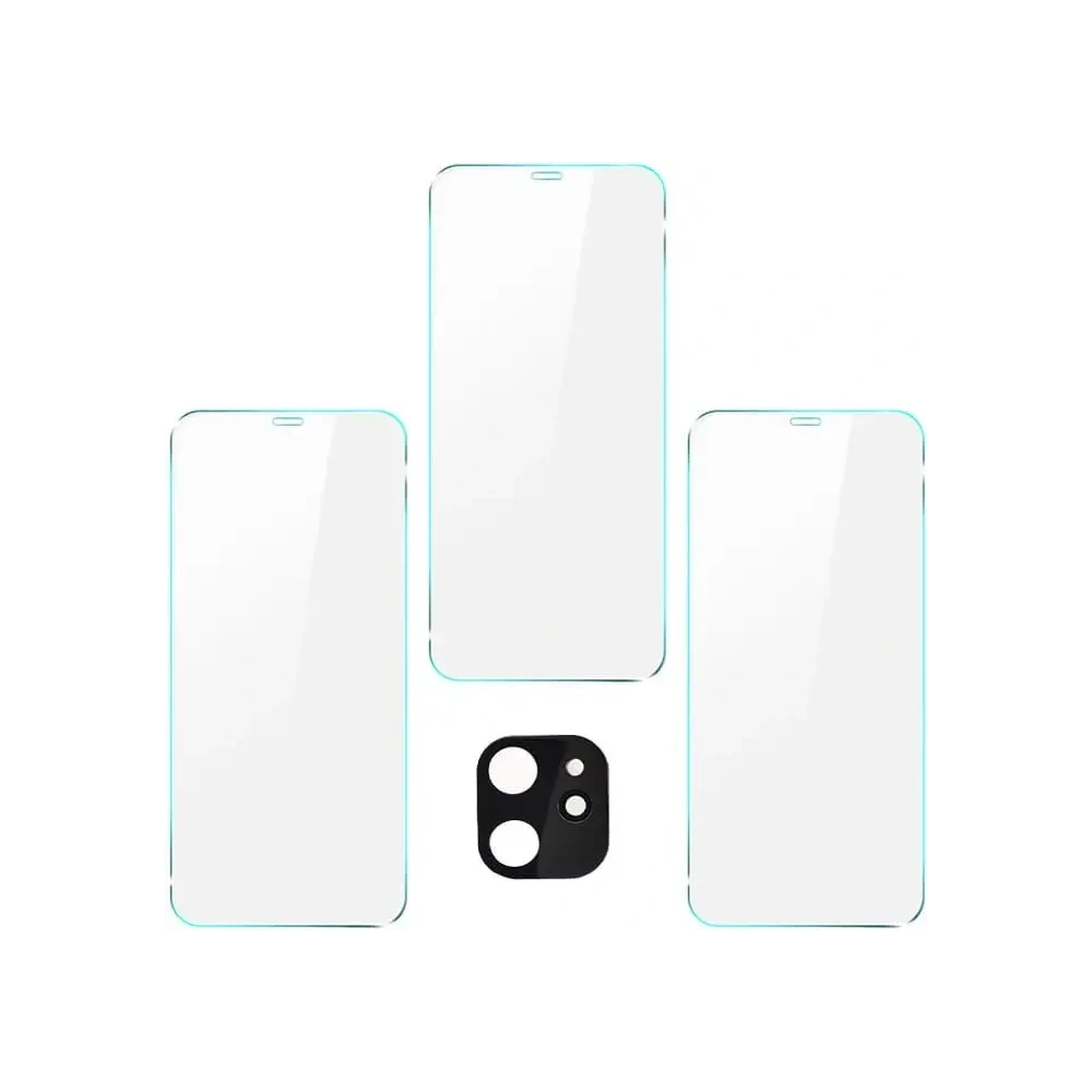Szkło hartowane Bizon Glass Clear - 3 szt. + obiektyw Apple iPhone 11