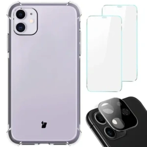 Kup Etui + 2x sklo na displej + objektiv Bizon Case Clear Pack pro Apple iPhone 11 průhledné - BIZ94 - {ean13} - Sklep Home Screen