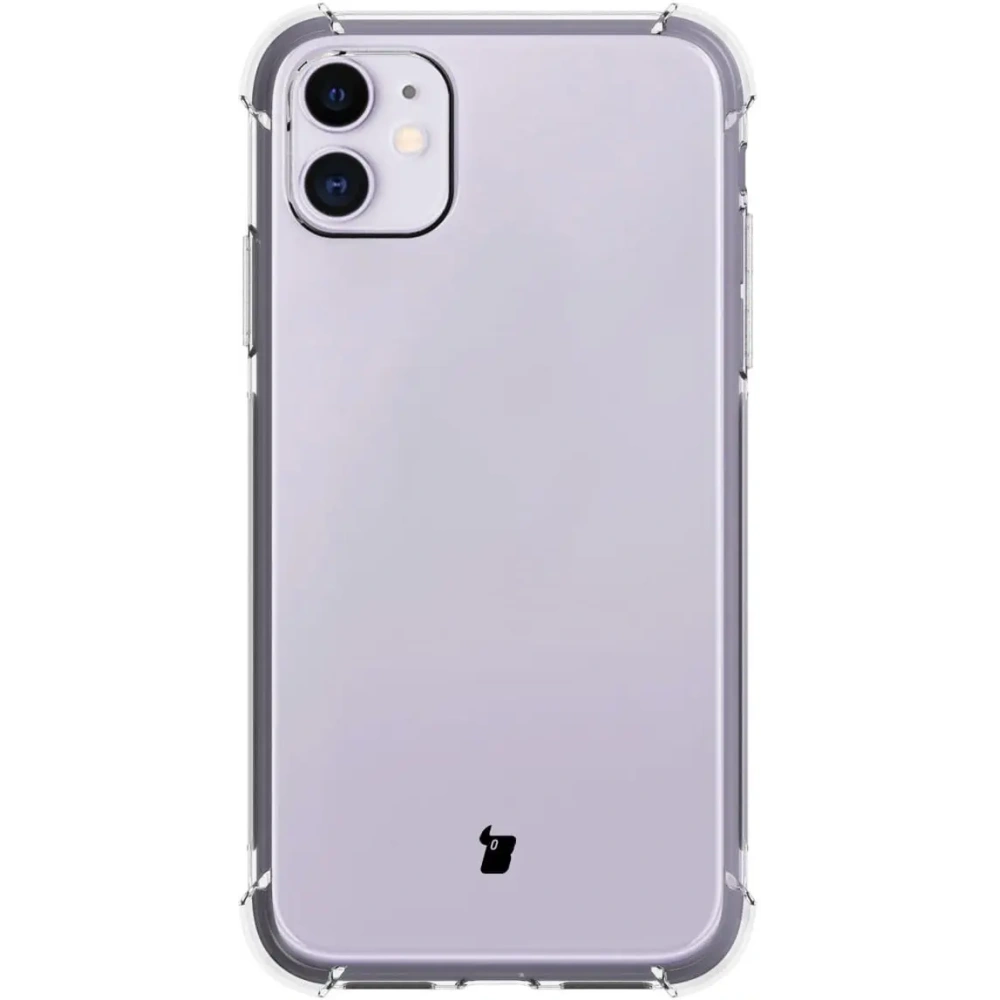 Etui + 2x szkło na ekran + obiektyw Bizon Case Clear Pack do Apple iPhone 11 przezroczyste