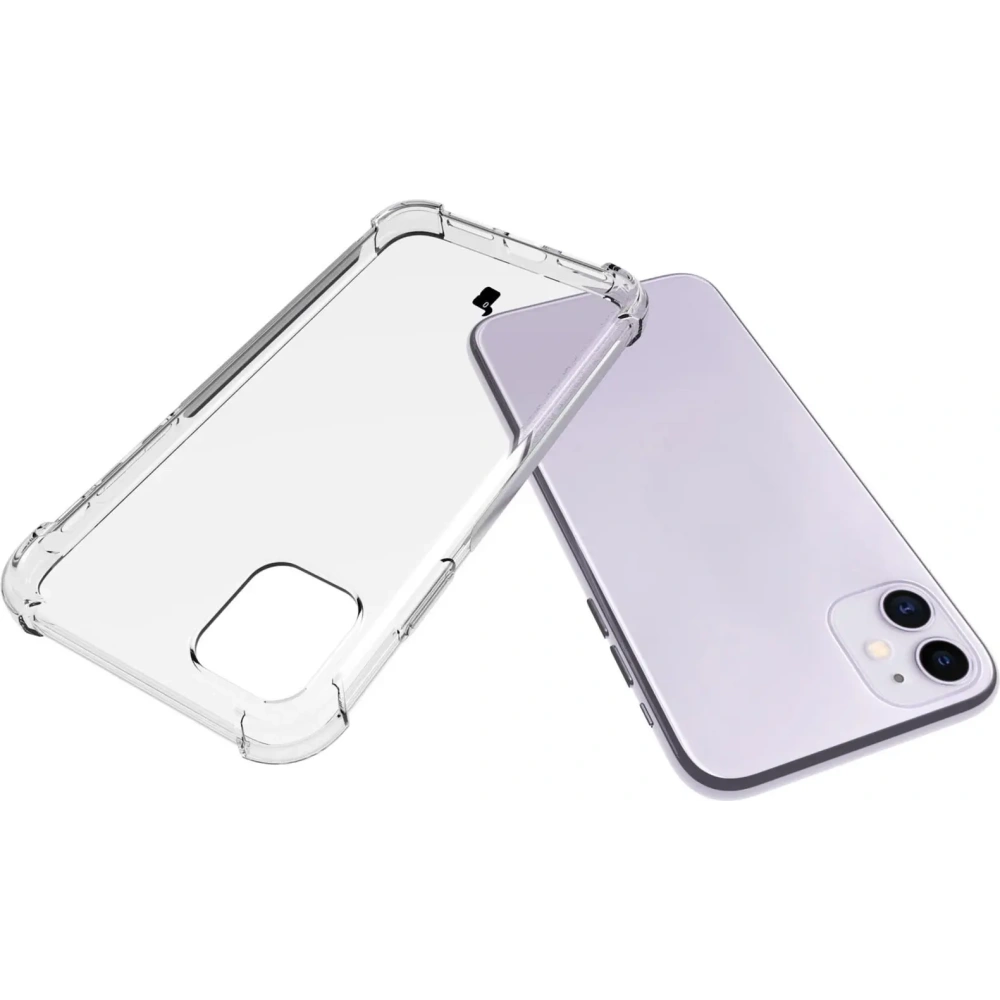 Etui + 2x szkło na ekran + obiektyw Bizon Case Clear Pack do Apple iPhone 11 przezroczyste