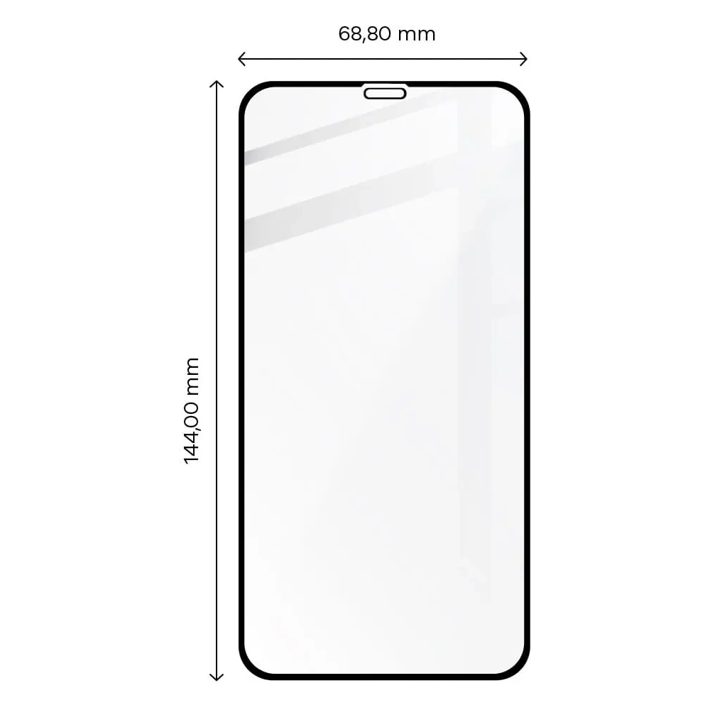 Szkło hartowane Bizon Glass Edge CF - [2 PACK] + ochrona na obiektyw Apple iPhone 11 czarne